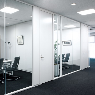 文化シヤッター株式会社のガラスパーテーション画像